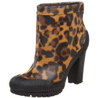  DKNY Active Womens Bee Rain Bootie,Leopard,5.5 M US Shoes