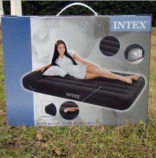 New built in pillow single air cushion inflatable bed