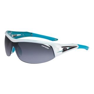 Tifosi Altar Gloss White/Teal Golf Glasses with Smoke/AC Red/Clear