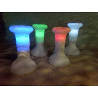Adjustable Height In Pool Resin Stool with Remote Control LED Today: $