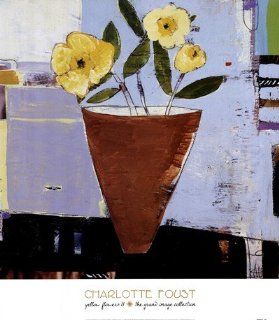 Yellow Flowers II Finest LAMINATED Print Charlotte Foust