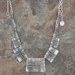 Silverplated Pewter Ottoman Fence Necklace (Turkey)