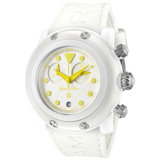 Glam Rock Womens Crazy Sexy Cool White Silicone Watch
