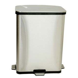 iTouchless 13 Gallon Stainless Steel Step Sensors Trash Can Today $