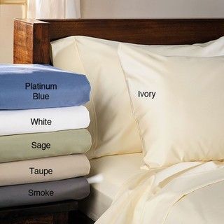 Wrinkle Free Stretch Fit Cotton Sateen 450 Thread Count Sheet Set