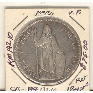 Peru 1842 LlMAE MB (LIMA Mint) 8 Reales KM 142.10, , 27