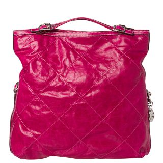 Moncler Aurelie Dark Pink Stitched Leather Tote Bag Today $499.99