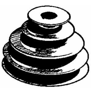 Chicago Die Casting 146 7 V Step Cone Pulley Patio, Lawn