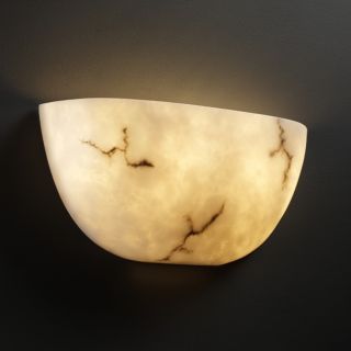 Quarter Sphere Faux Alabaster Wall Sconce Today: $171.00
