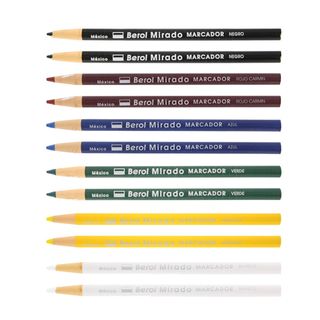 Berol Mirado China Assorted Markers Grease Pencils (Pack of 12