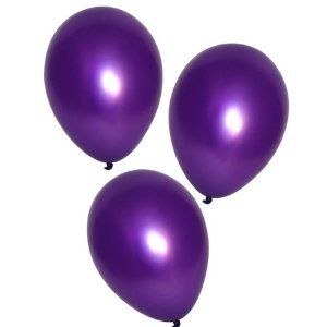 Purple Metallic Balloons (144 pcs) Toys & Games