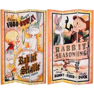 Foot Tall Double Sided Bugs Bunny Canvas Room Divider