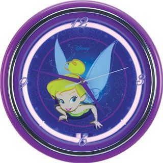Tinkerbell Neon Wall Clock, Authentic Disney Artwork Home