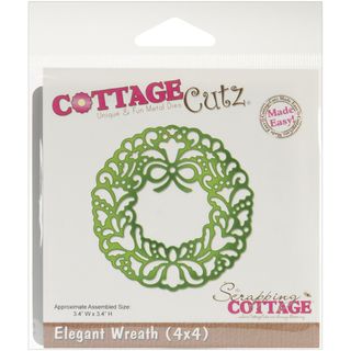 CottageCutz Elegant Wreath 4x4 inch Die
