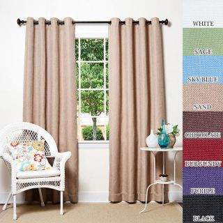 Basketweave Indoor/ Outdoor 84 inch Patio Curtains