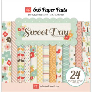 Sweet Day Double Sided Cardstock Pad 6X6 24 Sheets 