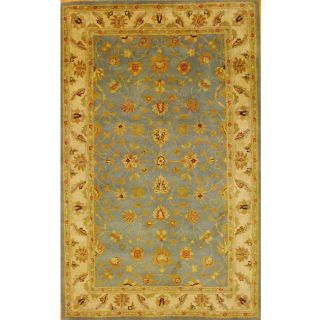 Indo Mahal Hand tufted Light Blue/ Ivory Rug (53 x 82) Today: $224