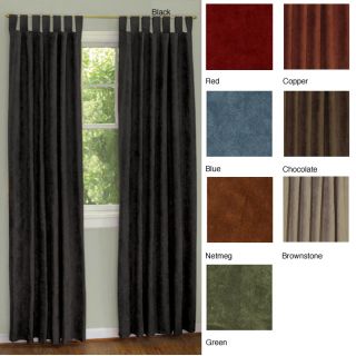 TexStyle Microsuede Supreme 84 inch Tab Top Curtain Panel Pair