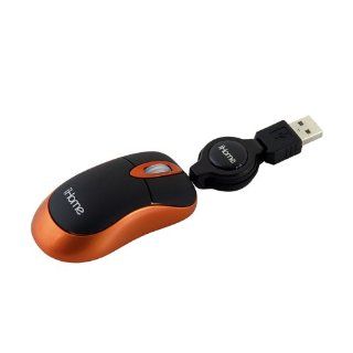 iHome Optical USB Netbook Mouse, Orange/Black (IH M156OO