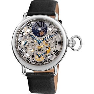 Akribos XXIV Mens Dual Time Mechanical Watch