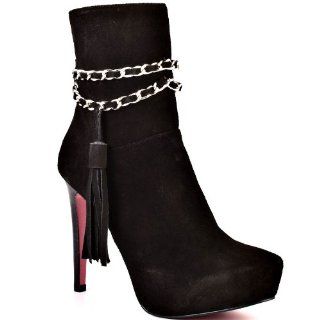 Womens Shoe Alisha   Black Suede by Paris Hilton Shoes