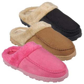 Journee Collection Womens Lug Sole Sueded Slipper