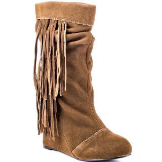 Womens Shoe Carousel   Olive Suede by Kelsi Dagger Shoes