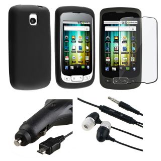 Skin Case Protector/ Car Charger/ Headset for LG P500 Optimus One