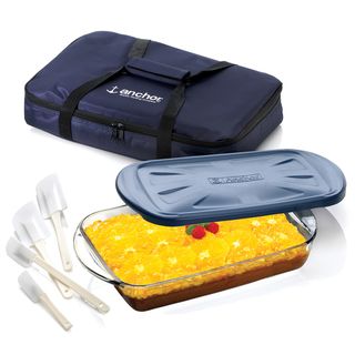 Anchor Hocking® 3 piece Essentials® Ovenware Set with Tote Bag