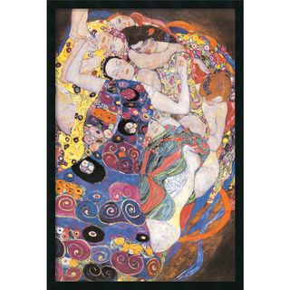 Gustav Klimt The Virgins (Le Vergini) Gel coated Textured Art