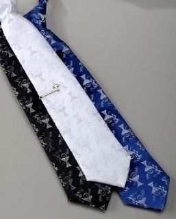 Pack of 4 First Communion White Chalice & Wheat Neck Ties
