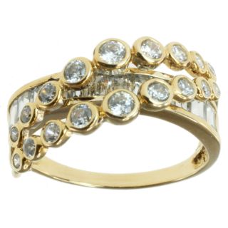 Michael Valitutti Signity 14k Yellow Gold Cubic Zircona Ring Today $