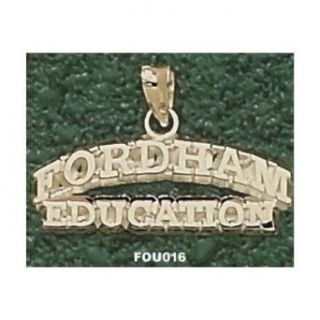 Fordham Rams Arched Fordham Education Pendant   10KT