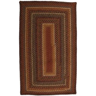 Wood Shed Brown Cotton Braided Rug (23 x 39)