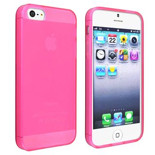 BasAcc Frost Clear Hot Pink TPU Case for Apple iPhone 5