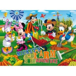 CLEMENTONI   Puzzle 104 pièces   Mickey et ses amis  A la ferme