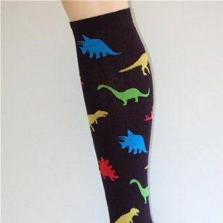 Socksmith Womens Black Dinosaur Knee High Socks