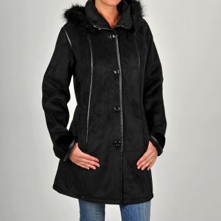 Excelled Womens Plus Size Black Faux Shearling Coat Today: $115.99 5