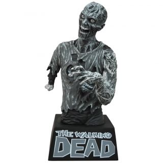 Diamond Select Walking Dead Black and White Zombie Bust Bank Today $