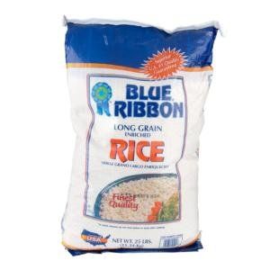 Blue Ribbon White Rice   25 lbs.: Kitchen & Dining