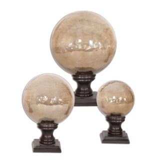 Copper Brown Glass Globe Finials (Set of 3) Today $103.40