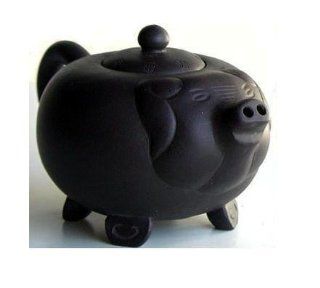 Yixing Clay Chinese Pig Teapot  10.5 Ounces: Kitchen