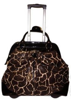 Giraffe Print Trolley Bag: Clothing