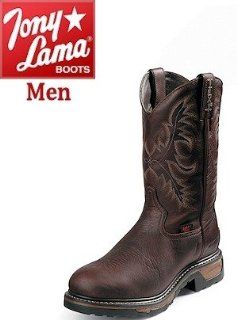 Tony Lama TLX Western Wk 11 Briar Pitstop TW1057 Shoes