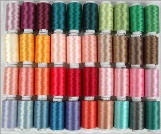 Polyester Embroidery Thread Set   40 Spools (500 meter