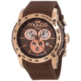 Mulco Unisex Swiss Quartz Chocolate Brown Steel Watch