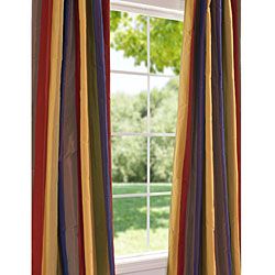 Signature Stripe Faux Silk Taffeta 50x108 inch Curtain Panel