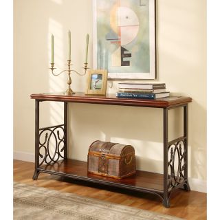 Scrolled Metal and Wood Sofa Table Today: $214.99 4.8 (96 reviews)