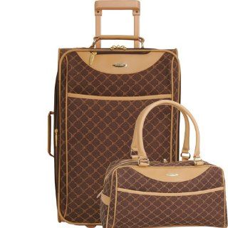 Pierre Cardin Signature 2 Piece Luggage Set (Brown)