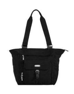 Baggallini Town Tote  Solid Nylon Crinkle,Black,One Size